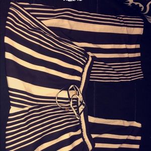 Black & White stripe Flare Pants or Palazzo Pants